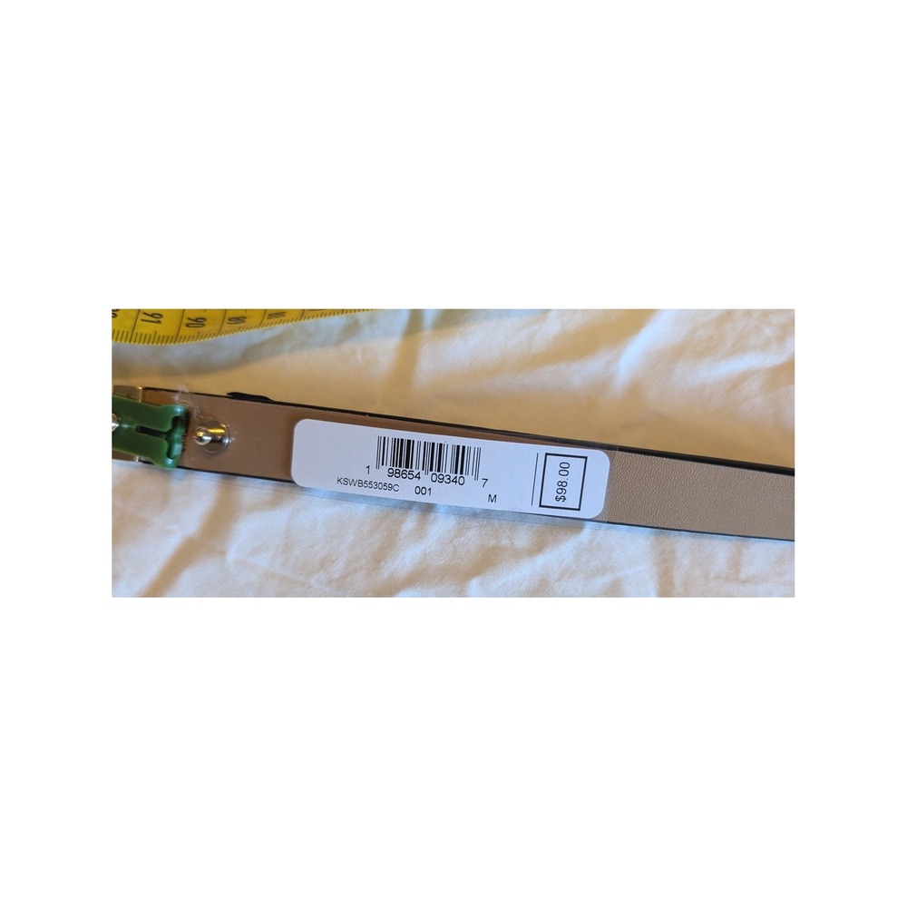 Kate Spade NY Women's Leather Belt Black/Tan Size M NWT - Gold color Ribbon - Picture 4 of 8